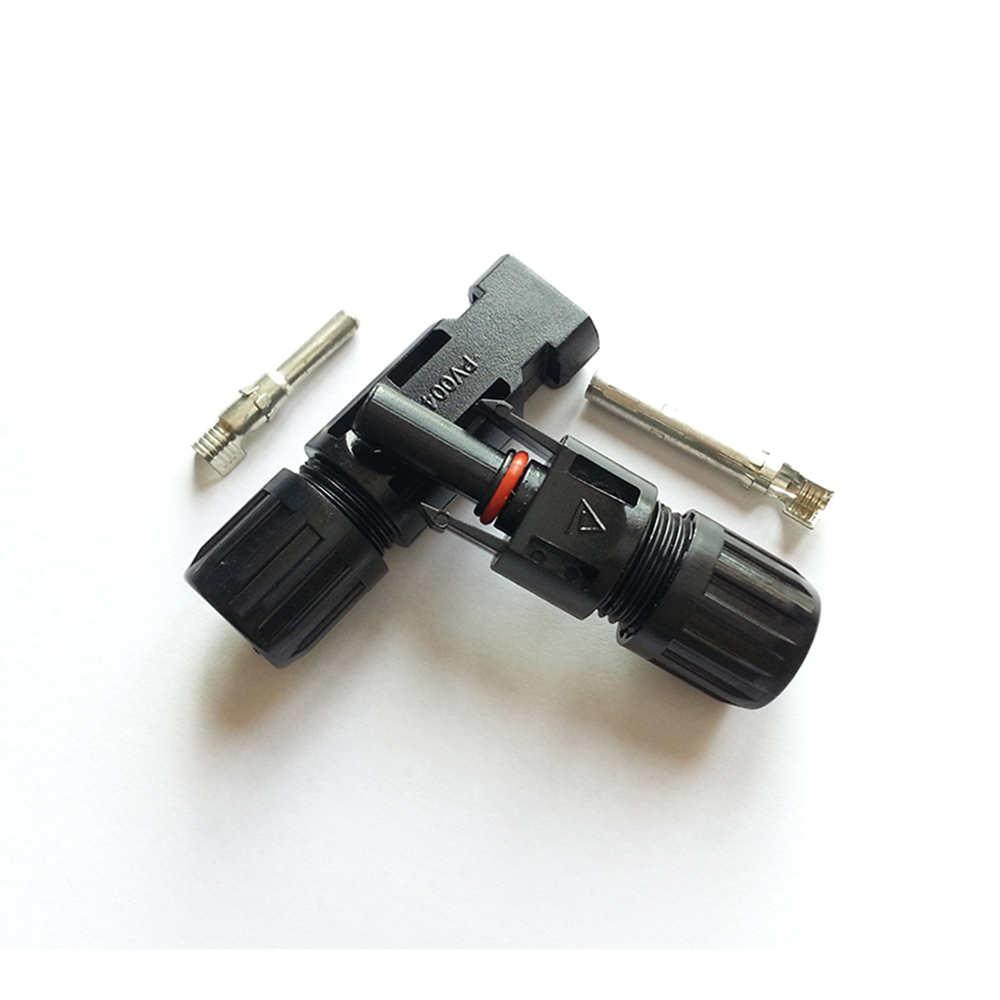 DC solar panel cable connector