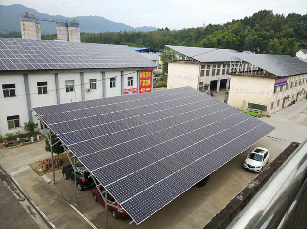 نظام تركيب مرآب الطاقة الشمسية Huangshan Dingli-386KW