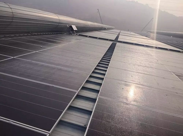 محطة الطاقة الشمسية Sunerise 6MW على السطح الصناعي